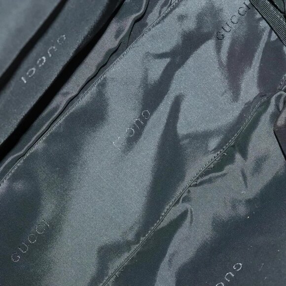 GUCCI Backpack Nylon Leather Orange Black Silver Auth bs28642 - Picture 10 of 14